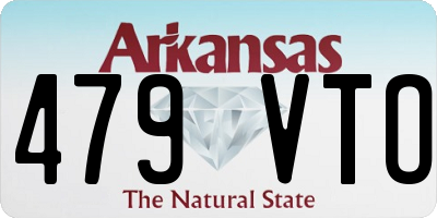 AR license plate 479VTO