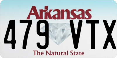 AR license plate 479VTX