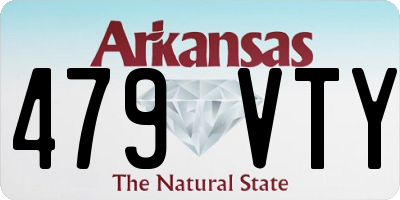 AR license plate 479VTY