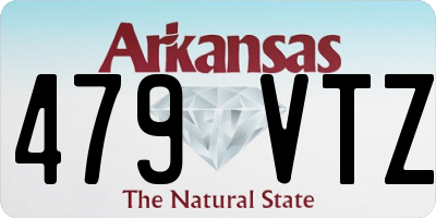 AR license plate 479VTZ