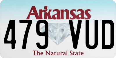 AR license plate 479VUD