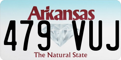 AR license plate 479VUJ