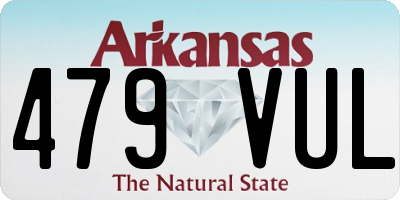 AR license plate 479VUL