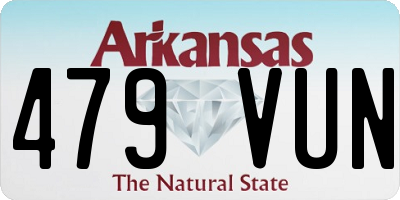 AR license plate 479VUN