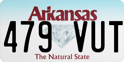 AR license plate 479VUT