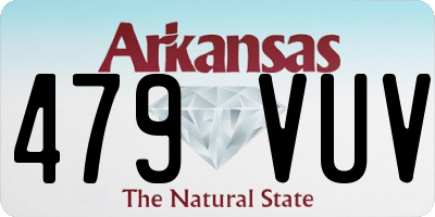AR license plate 479VUV
