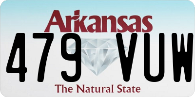 AR license plate 479VUW