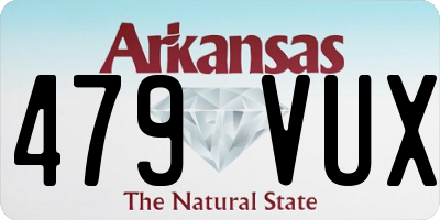 AR license plate 479VUX