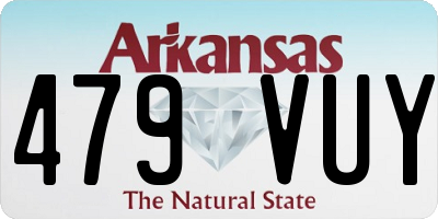 AR license plate 479VUY