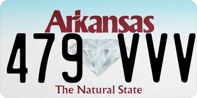 AR license plate 479VVV