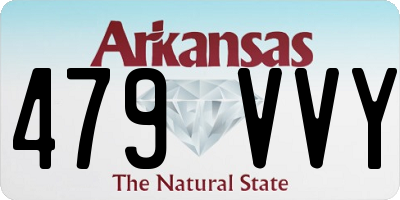 AR license plate 479VVY