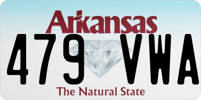 AR license plate 479VWA
