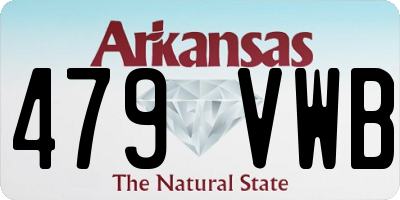 AR license plate 479VWB