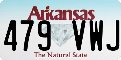 AR license plate 479VWJ