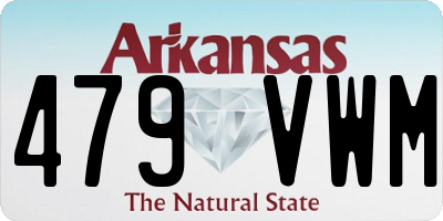 AR license plate 479VWM