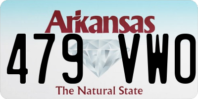 AR license plate 479VWO