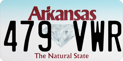 AR license plate 479VWR