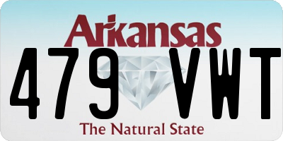 AR license plate 479VWT