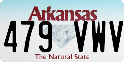 AR license plate 479VWV