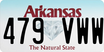 AR license plate 479VWW