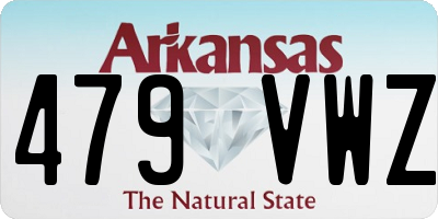 AR license plate 479VWZ
