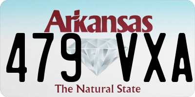 AR license plate 479VXA