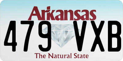 AR license plate 479VXB