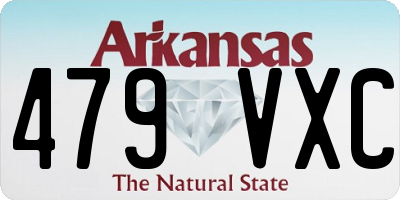 AR license plate 479VXC
