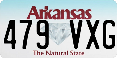AR license plate 479VXG