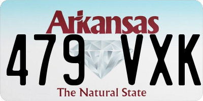 AR license plate 479VXK