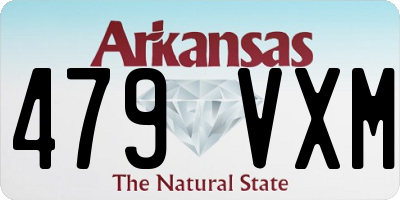 AR license plate 479VXM