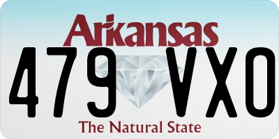 AR license plate 479VXO