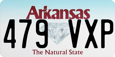 AR license plate 479VXP