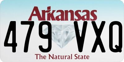AR license plate 479VXQ