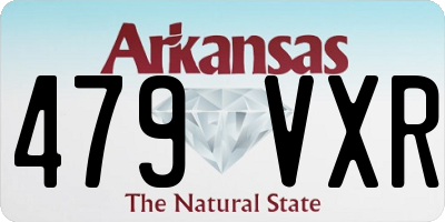 AR license plate 479VXR