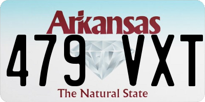 AR license plate 479VXT
