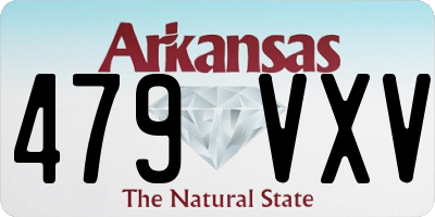 AR license plate 479VXV