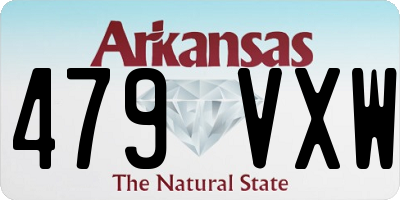 AR license plate 479VXW