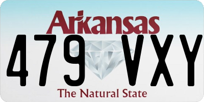 AR license plate 479VXY