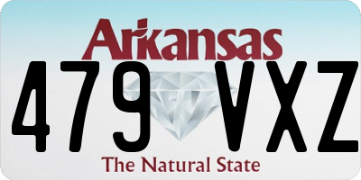 AR license plate 479VXZ