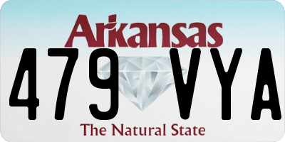 AR license plate 479VYA