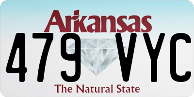 AR license plate 479VYC