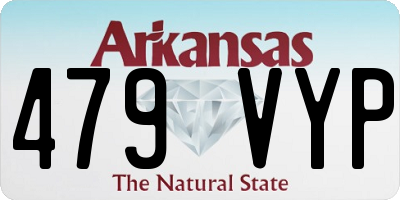 AR license plate 479VYP