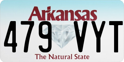 AR license plate 479VYT