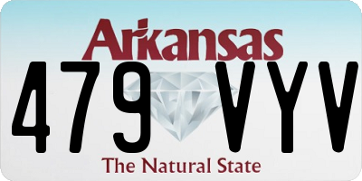 AR license plate 479VYV