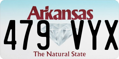 AR license plate 479VYX
