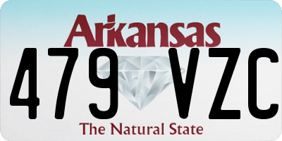 AR license plate 479VZC