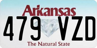 AR license plate 479VZD