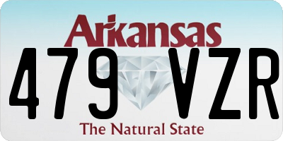 AR license plate 479VZR
