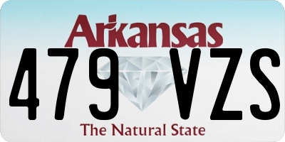 AR license plate 479VZS